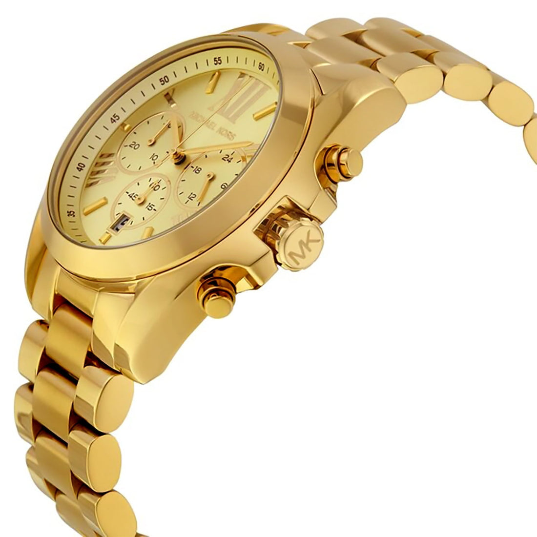 Michael Kors Bradshaw Gold Dial Gold Steel Strap Watch for Women - MK5605