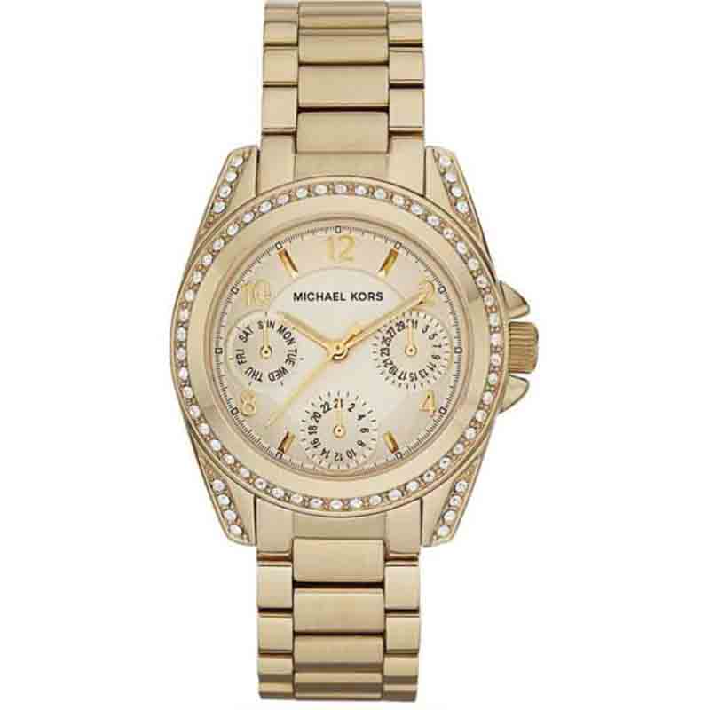 Michael Kors Blair Gold Dial Gold Steel Strap Watch for Women - MK5639