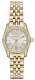 🎁 Michael Kors Lexington Quartz Silver Dial Gold Steel Strap Watch For Women - MK3229 (100% off)