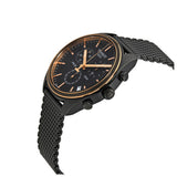 Tissot T Classic PR 100 Chronograph Anthracite Black Dial Black Mesh Bracelet Watch For Men - T101.417.23.061.00