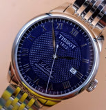 Tissot Le Locle Powermatic 80 Blue Dial Silver Steel Strap Watch For Men - T006.407.11.043.00