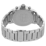 Tommy Hilfiger Jake Chronograph Black Dial Silver Steel Strap Watch for Men - 1791234