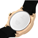 Guess Venus Diamonds Black Dial Black Rubber Strap Watch for Women - GW0118L2