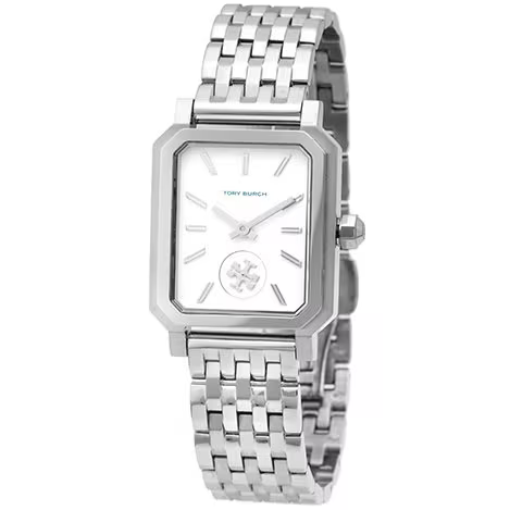 Tory Burch Robinson White Dial Silver Steel Strap Watch for Women - TBW1510