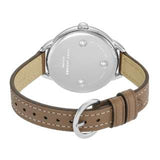Marc Jacobs Betty White Dial Brown Leather Strap Watch for Women - MJ1480