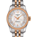 Tissot Ballade Powermatic 80 Cosc Mother of Pearl Dial Two Tone Steel Strap Watch For Women - T108.208.22.117.01