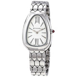 Bvlgari Serpenti Seduttori Quartz White Dial Silver Steel Strap Watch for Women - SERPENTI103141