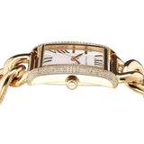 Michael Kors Emery Three Hand Silver Dial Gold Steel Strap Watch For Women - Mk7300