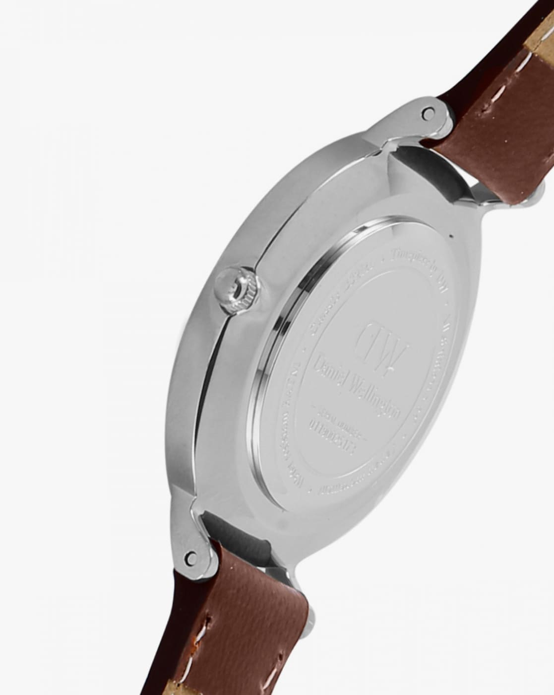 Daniel Wellington Classic Petite St Mawes Black Dial Brown Leather Strap Watch For Women - DW00100181