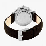 Daniel Wellington Classic Petite York Black Dial Brown Leather Strap Watch For Women - DW00100238