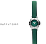 Marc Jacobs Blade Green Dial Green Leather Strap Watch for Women - MBM1341