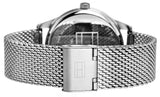 Tommy Hilfiger Damon Quartz Chronograph Black Dial Silver Mesh Bracelet Watch for Men - 1791415
