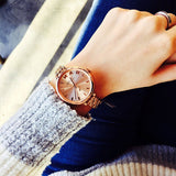 Marc Jacobs Sally Rose Gold Dial Rose Gold Steel Strap Watch for Women - MBM3364