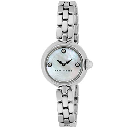 Marc Jacobs Courtney Mother of Pearl White Dial Silver Steel Strap Watch for Women - MJ3459