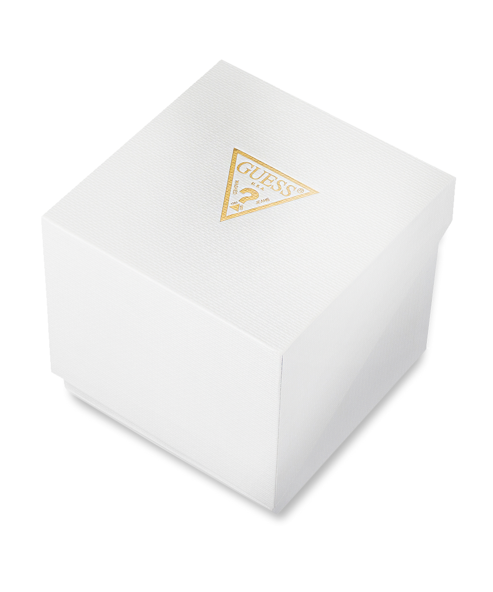 Guess Trend Analog Green Dial Gold Steel Strap Watch For Men - GW0624G2