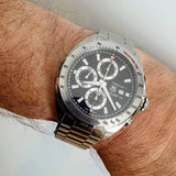 Tag Heuer Formula 1 Calibre 16 Automatic Chronograph Black Dial Silver Steel Strap Watch for Men - CAZ2010.BA0876
