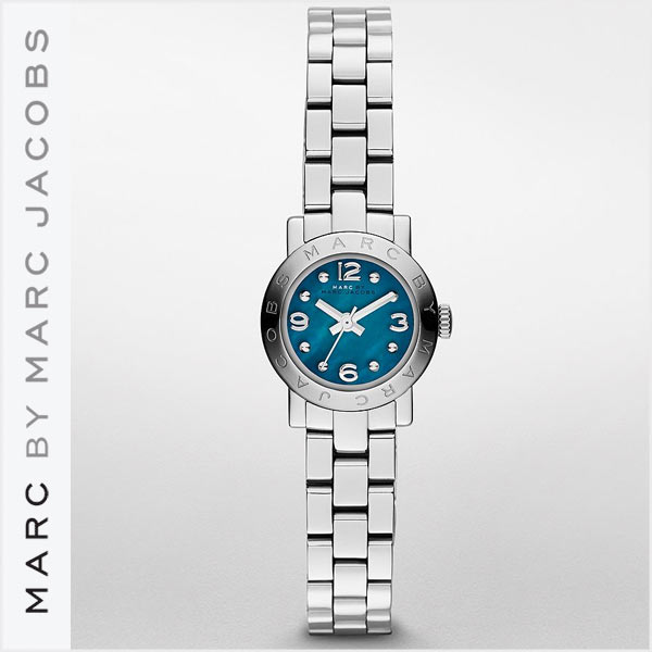 Marc Jacobs Amy Blue Dial Silver Steel Strap Watch for Women - MBM3274