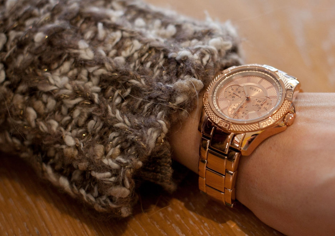 Guess Phantom Mini Rose Gold Dial Rose Gold Steel Strap Watch for Women - W0235L3