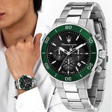 Maserati Competizione Chronograph Black Dial Silver Steel Strap Watch For Men - R8873600008