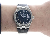 Maurice Lacroix Aikon Date Automatic Black Dial Black Leather Strap Watch For Men - AI6008-SS001-330-1