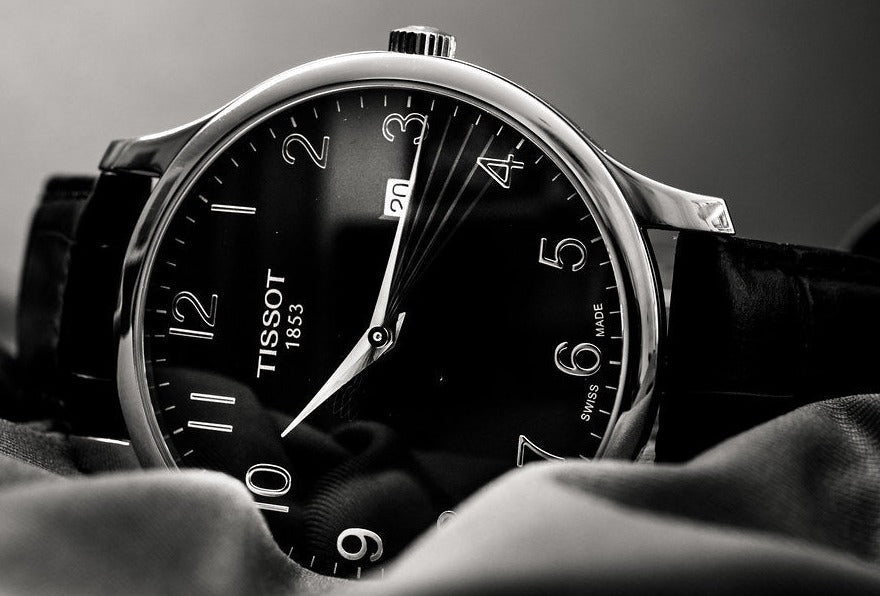 Tissot T Classic Tradition Black Dial Black Leather Strap Watch For Men - T063.610.16.052.00