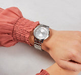Guess Montauk Silver Dial Stainless Steel Watch For Women - W0933L1