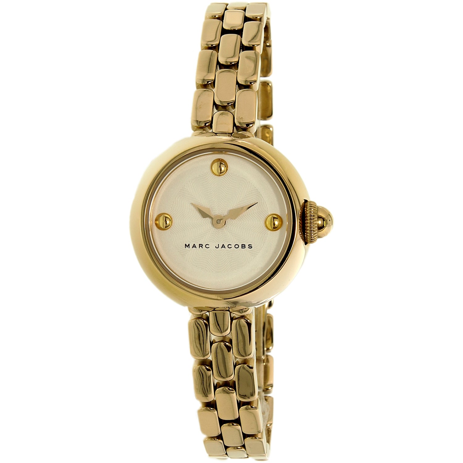 Marc Jacobs Courtney White Dial Gold Steel Strap Watch for Women - MJ3457