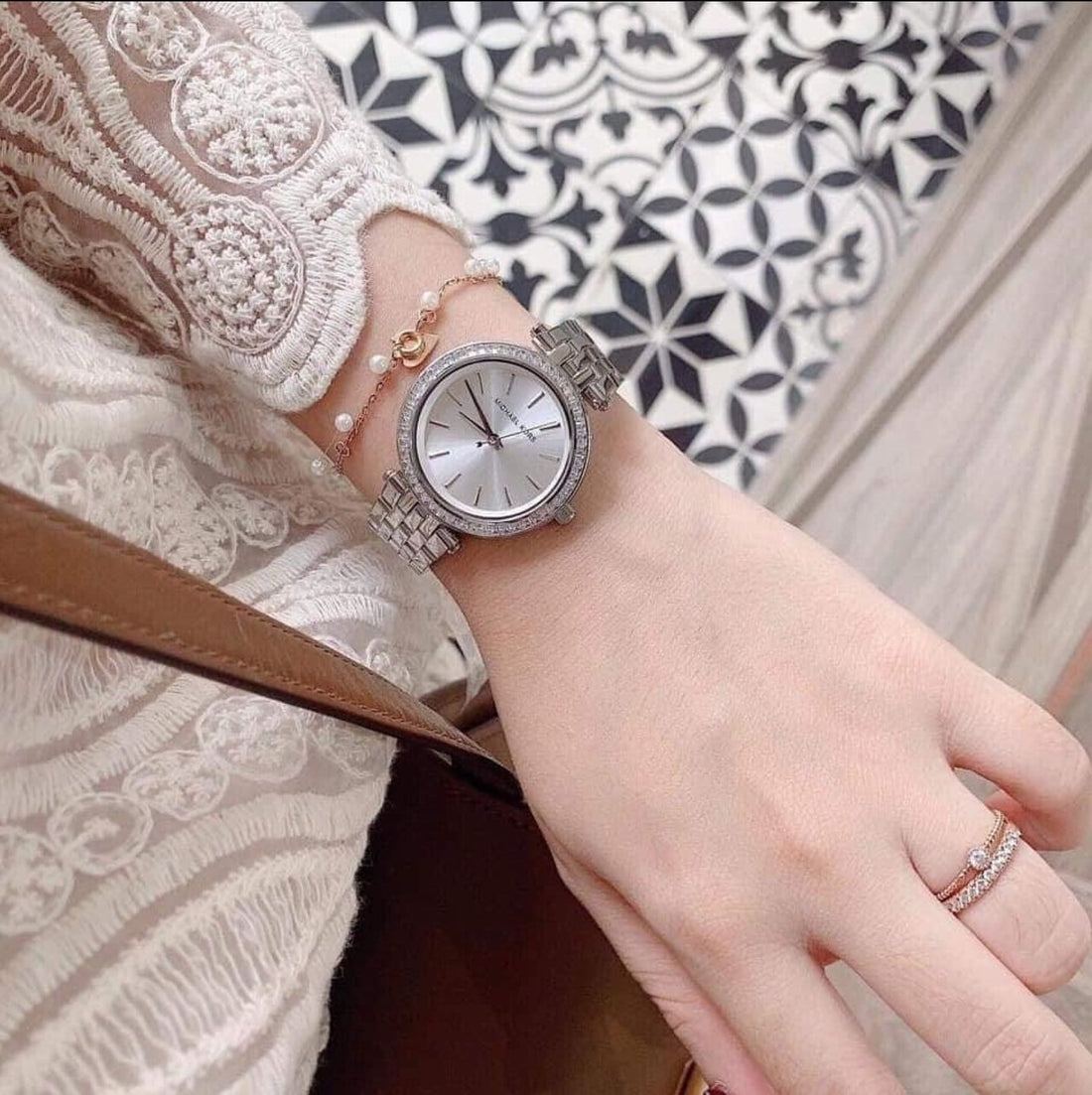 Michael Kors Darci Silver Dial Silver Steel Strap Watch for Women - MK3294