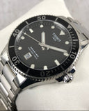 Tissot Seastar 1000 Black Dial Silver Steel Strap Watch For Men - T120.410.11.051.00