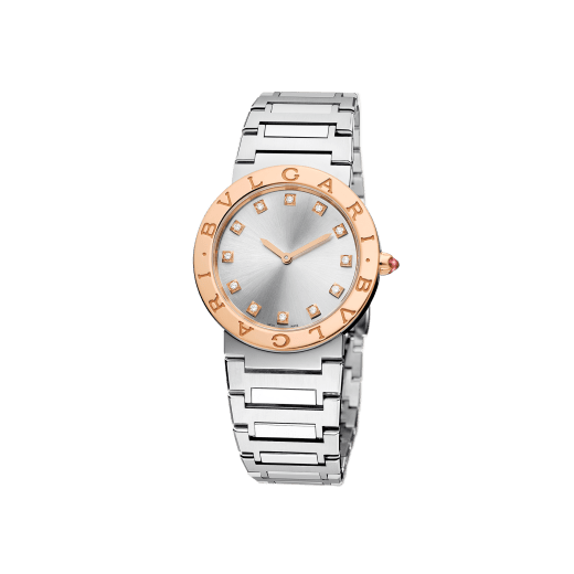 Bvlgari Bvlgari Bvlgari Lady Diamonds Silver Dial Silver Steel Strap Watch for Women - BVLGARI103577