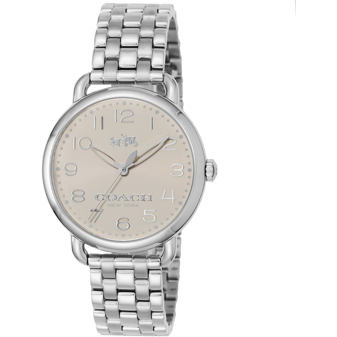 Coach Delancey Classic White Dial Silver Steel Strap Watch for Women - 14502260