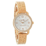 Coach Delancey Silver Dial Rose Gold Steel Strap Watch for Women - 14502355