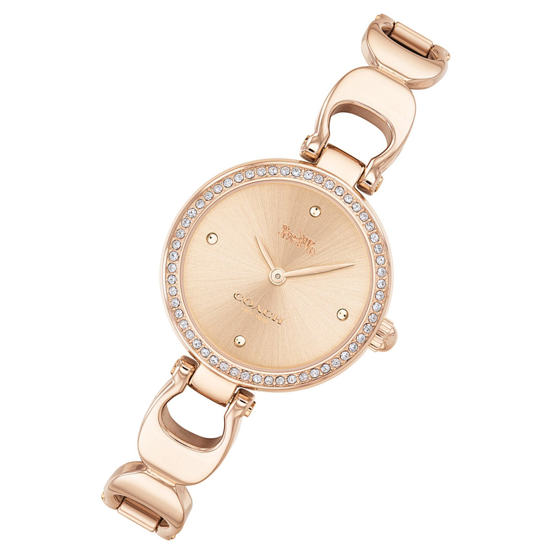 Coach Park Signature Rose Gold Dial Rose Gold Steel Strap Watch for Women - 14503172
