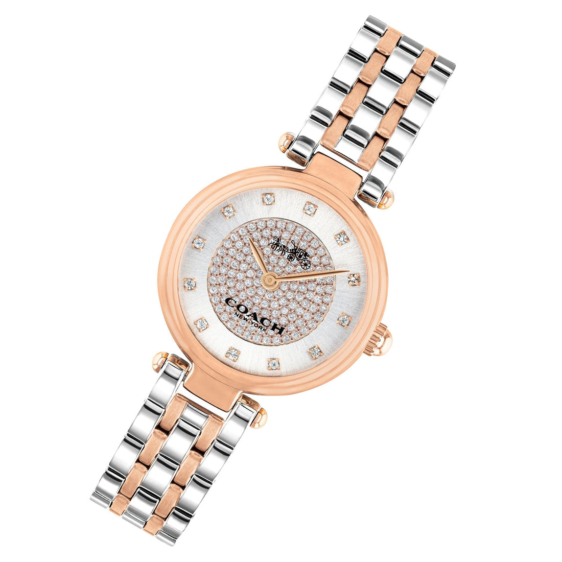 Coach Park Silver Dial Two Tone Steel Strap Watch for Women - 14503642