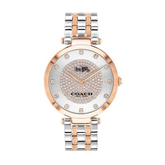 Coach Park Silver Dial Two Tone Steel Strap Watch for Women - 14503642