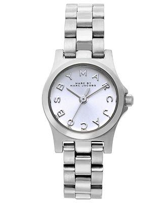 Marc Jacobs Henry Dinky Silver Dial Silver Steel Strap Watch for Women - MBM3198