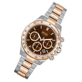 Hugo Boss Novia Brown Dial Two Tone Steel Strap Watch for Women - 1502617