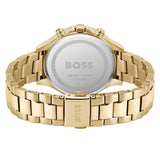 Hugo Boss Hera White Dial Gold Steel Strap Watch for Women - 1502628