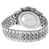 Hugo Boss Aeroliner Chronograph White Dial Silver Steel Strap Watch For Men - 1512445