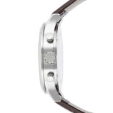 Hugo Boss Aeroliner Chronoraph White Dial Brown Leather Strap Watch For Men - 1512447