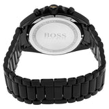 Hugo Boss Onyx Black Dial Black Steel Strap Watch for Men - 1513365