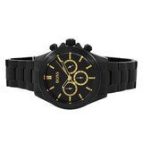 Hugo Boss Ikon Black Dial Black Steel Strap Watch for Men - 1513278