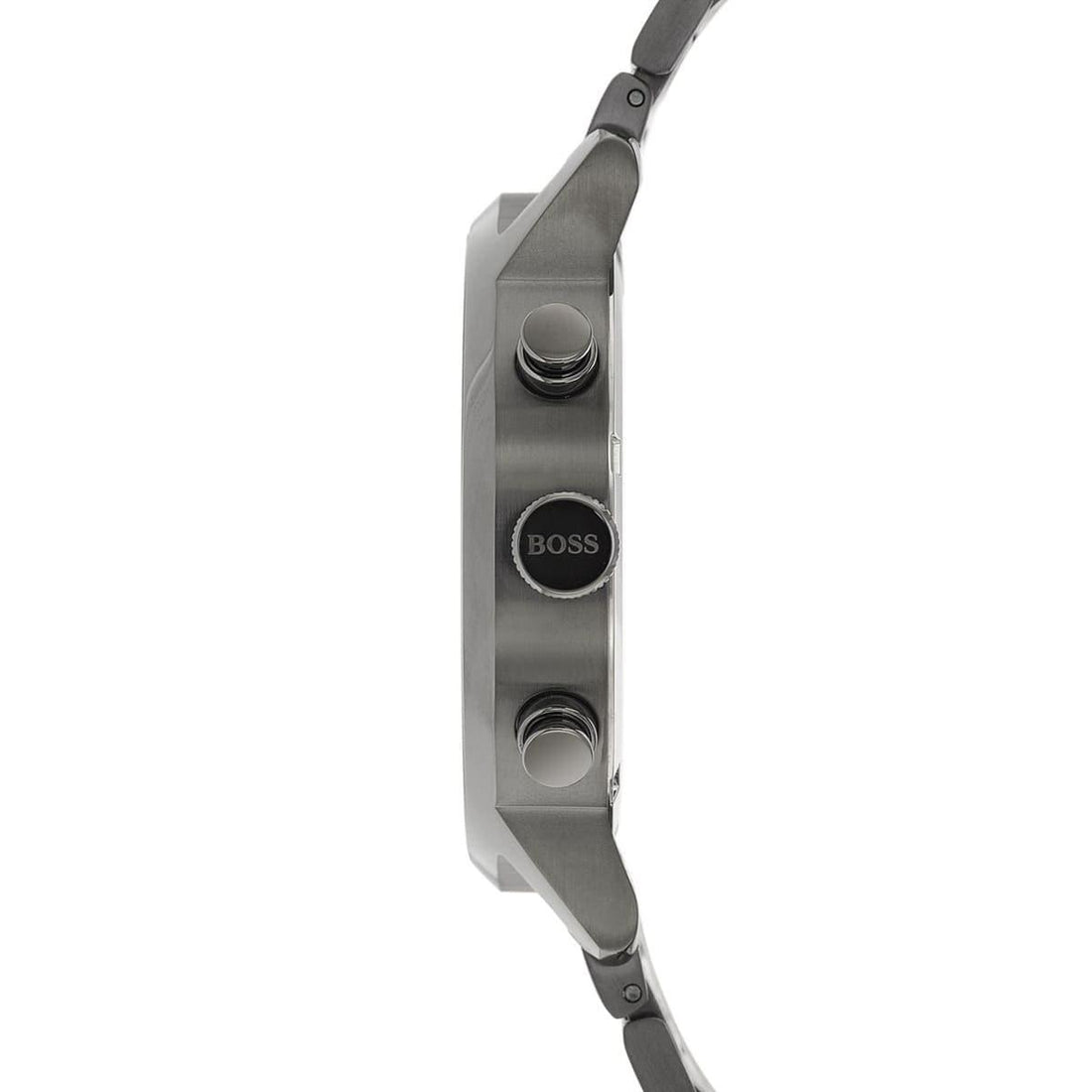 Hugo Boss Architectural Blue Dial Grey Steel Strap Watch for Men - 1513574