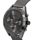 Hugo Boss Talent Gunmetal Dial Grey Mesh Bracelet Watch for Men - 1513637