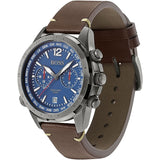 Hugo Boss Nomad Blue Dial Brown Leather Strap Watch for Men - 1513773