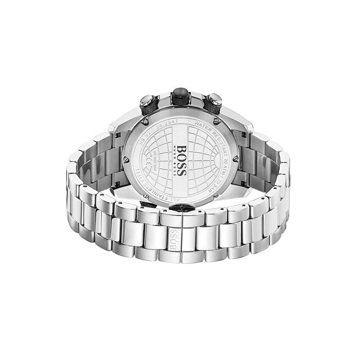 Hugo Boss Nomad Grey Dial Silver Steel Strap Watch for Men - 1513774