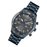 Hugo Boss Santiago Grey Dial Blue Steel Strap Watch for Men - 1513865
