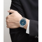 Hugo Boss Sophio Blue Dial Silver Mesh Bracelet Watch for Men - 1513942