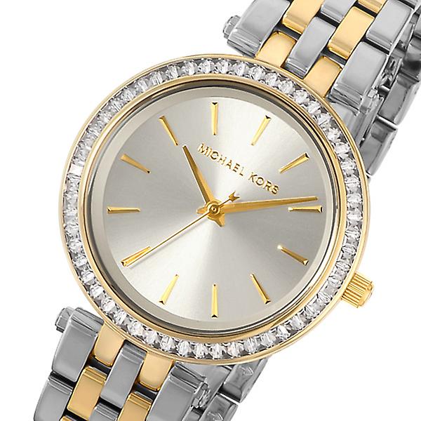Michael Kors Darci Silver Dial Two Tone Steel Strap Watch for Women - MK3405