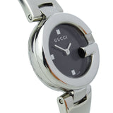 Gucci Guccisima Quartz Black Dial Silver Steel Strap Watch For Women - YA134501